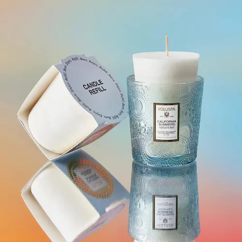 Refil Vela Copo Classico 60h California Summers