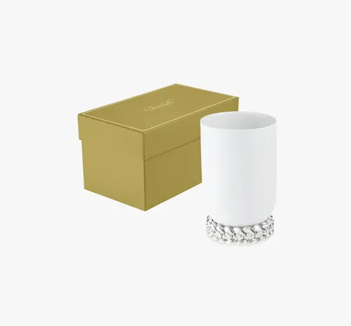 Vaso porcelana e base prata 19 Babylone