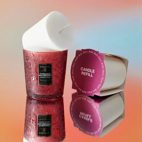 Refil Vela Copo Classico 60h Foraged Wildberry