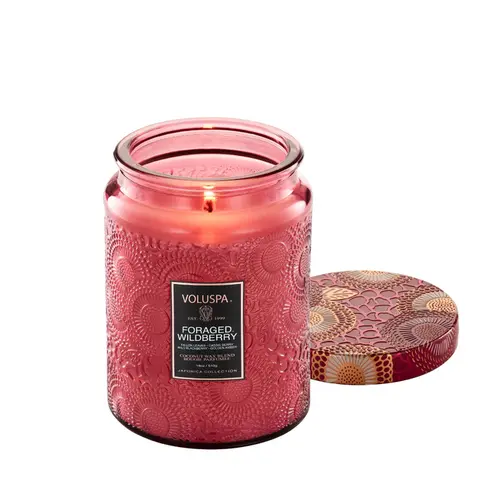 Vela Pote Vidro G 100h Foraged Wildberry