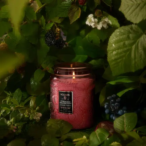 Vela Pote Vidro G 100h Foraged Wildberry