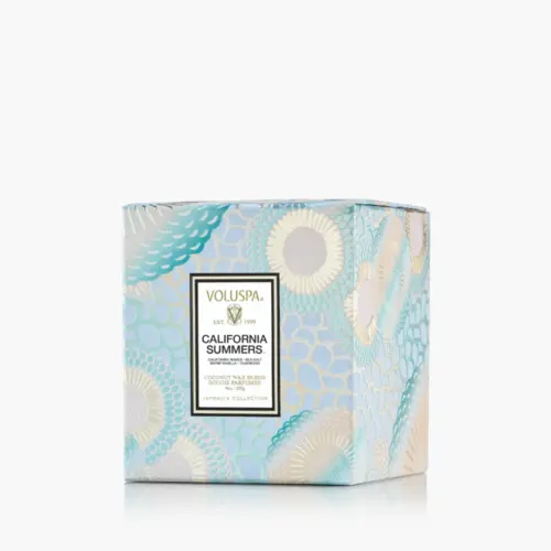 Vela Copo Vidro Classico 60h California Summers