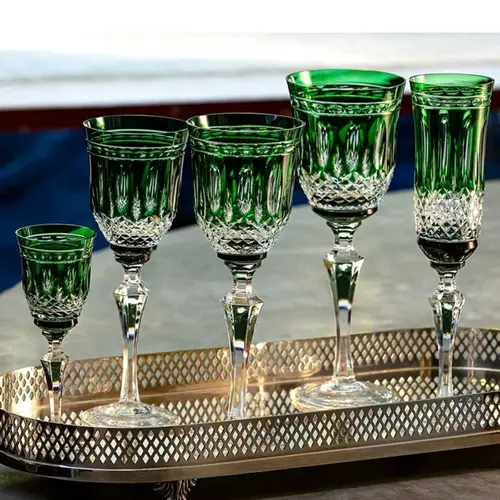 2 TAÇAS PARA VINHO TINTO VERDE ESCURO 350ML