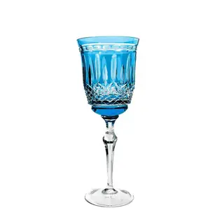 2 TAÇAS CRISTAL AGUA AZUL CLARO 460 ML