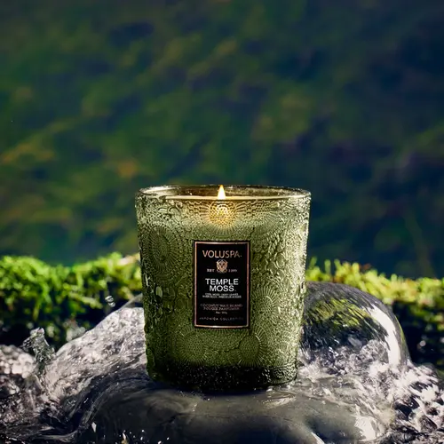 VELA COPO VIDRO CLASSICO 60H TEMPLE MOSS