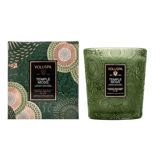VELA COPO VIDRO CLASSICO 60H TEMPLE MOSS