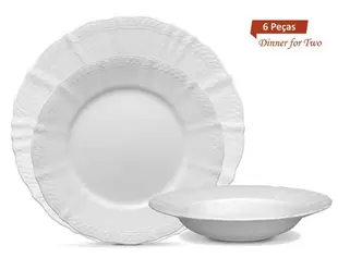 1655 JOGO DE JANTAR 18 PCS CP CHER BLANC