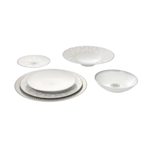 CONJUNTO 2 PRATOS SOPA MALMAISON IMPERIAL PRATA