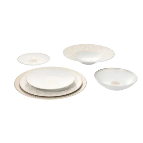 CONJUNTO 2 PRATOS SOPA MALMAISON IMPERIAL OURO