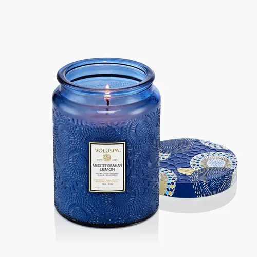 VELA POTE VIDRO G MEDITERRANEAN LEMON