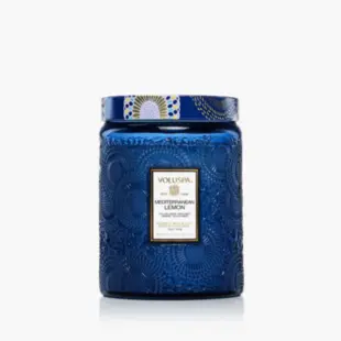 VELA POTE VIDRO G MEDITERRANEAN LEMON VOLUSPA