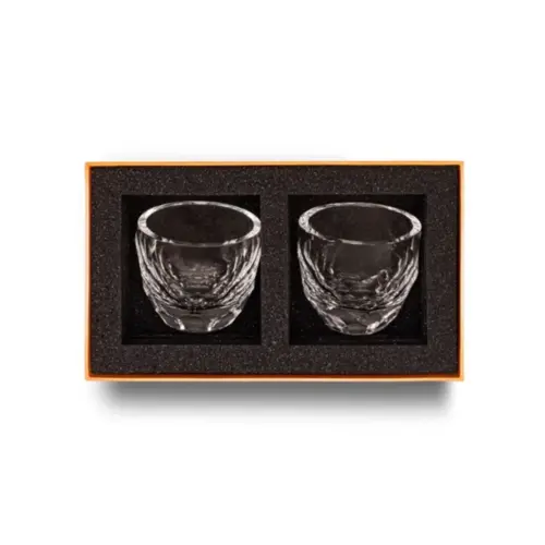 Kit 2 Porta Velas de Cristal Strauss 250ml