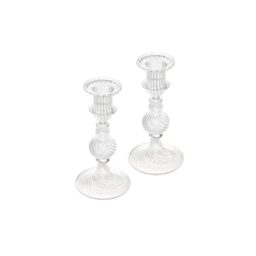 CONJUNTO 2 CASTIÇAIS TURBILHÃO CHRISTOFLE