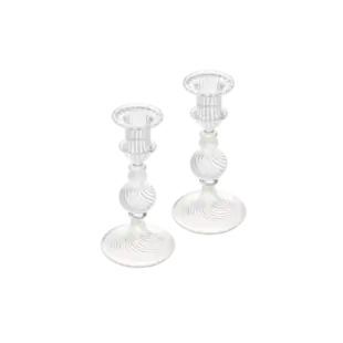 CONJUNTO 2 CASTIÇAIS TURBILHÃO CHRISTOFLE