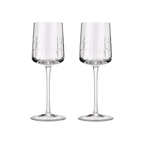 JOGO 2 TAÇAS VINHO BRANCO GRAPHIK