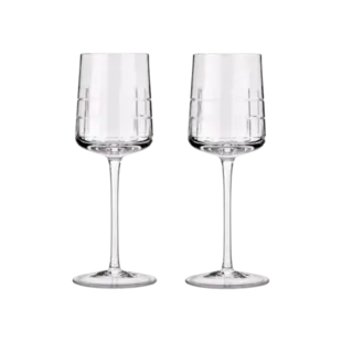 JOGO 2 TAÇAS VINHO BRANCO GRAPHIK