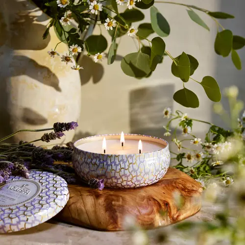 Vela Lata 3 Pavios 60h Mountain Lavender e Chamomile
