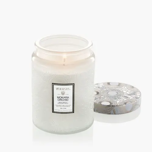 Vela Pote Vidro G Mokara Orchid