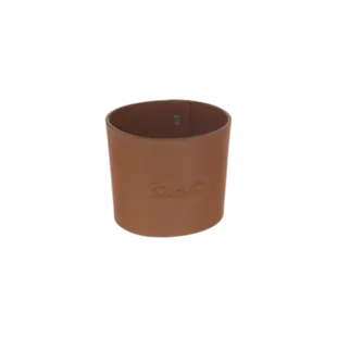 Pulseira de Couro Cor Conhaque Para Copo de Café Objets Miroir Christofle