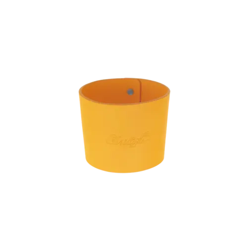 Pulseira de Couro Amarela Para Copo de Café Objets Miroir Christofle